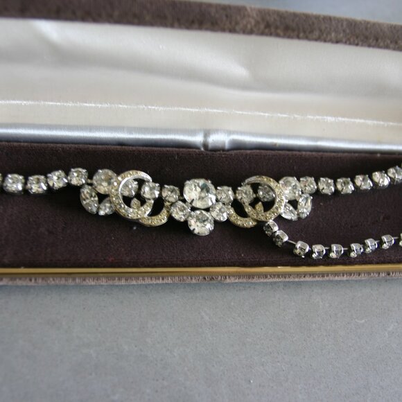 2 pcs - RARE vintage Eisenberg Ice crescent moon necklace AND bracelet - Picture 6 of 6